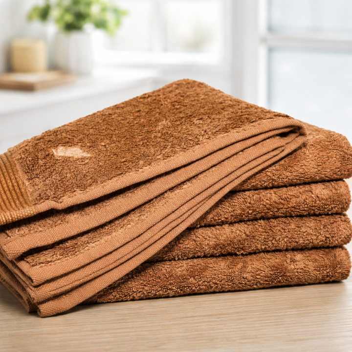 Premium Cotton Bath Towel – Soft & Super Absorbent (Brown)