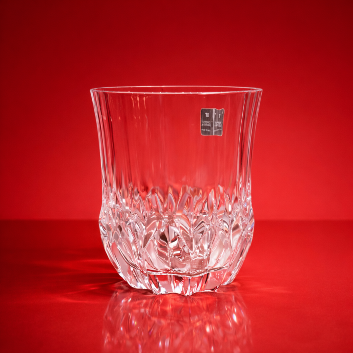 Premium Crystal Cut Glass Tumbler – (Set of 6)