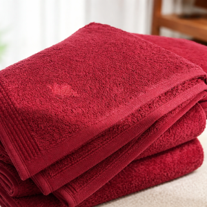 Premium Cotton Bath Towel – Soft & Super Absorbent (Burgundy Red)