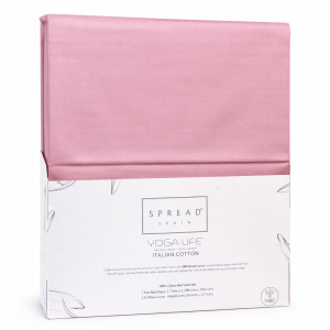 Spread Spain Yoga Life 500 TC Italian Cotton Bedsheet Set – Blush Pink